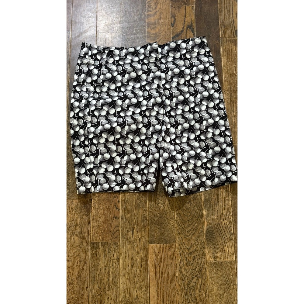 NWT Izod Women's Golf Shorts / Black White Golf Ball Print / Size 8
